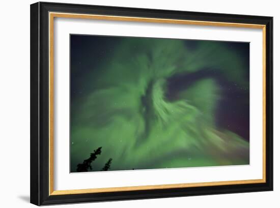 Aurora Borealis in Clear Skies, Yukon, Canda-null-Framed Photographic Print