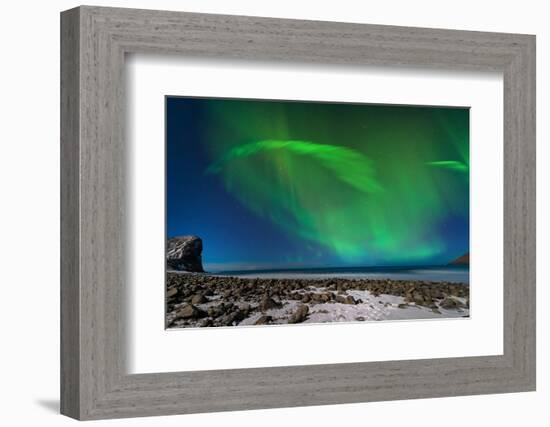 Aurora Borealis in Norway 1-Philippe Sainte-Laudy-Framed Photographic Print