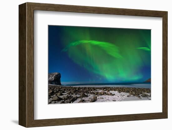 Aurora Borealis in Norway 1-Philippe Sainte-Laudy-Framed Photographic Print