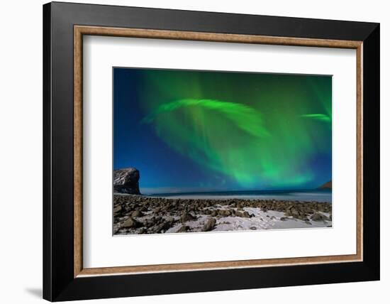 Aurora Borealis in Norway 1-Philippe Sainte-Laudy-Framed Photographic Print