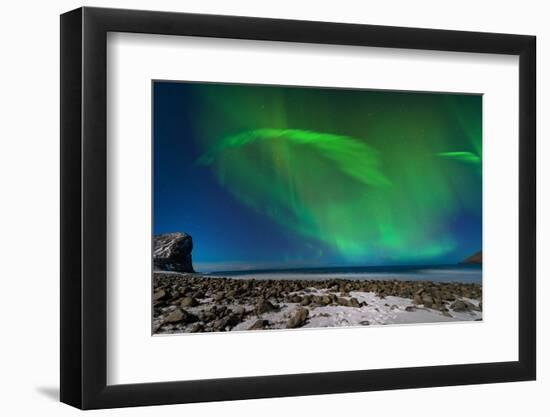 Aurora Borealis in Norway 1-Philippe Sainte-Laudy-Framed Photographic Print