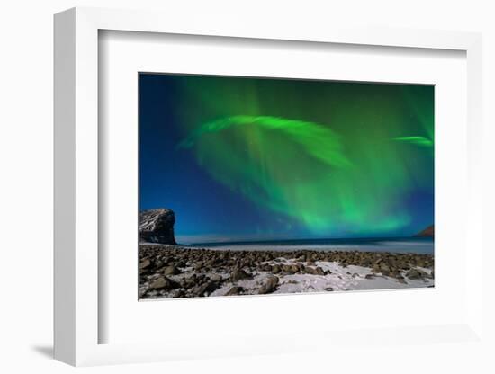 Aurora Borealis in Norway 1-Philippe Sainte-Laudy-Framed Photographic Print