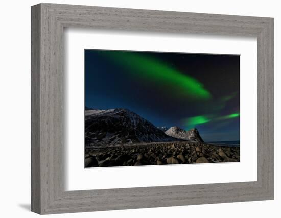 Aurora Borealis in Norway 3-Philippe Sainte-Laudy-Framed Photographic Print