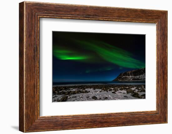 Aurora Borealis in Norway 5-Philippe Sainte-Laudy-Framed Photographic Print