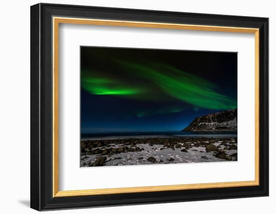 Aurora Borealis in Norway 5-Philippe Sainte-Laudy-Framed Photographic Print