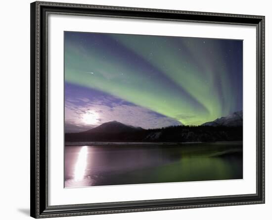 Aurora Borealis, Koyukuk River, Alaska, USA-Hugh Rose-Framed Photographic Print