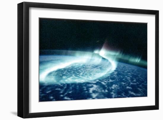 Aurora Borealis (Northern Light) Viewed from Space-null-Framed Photographic Print