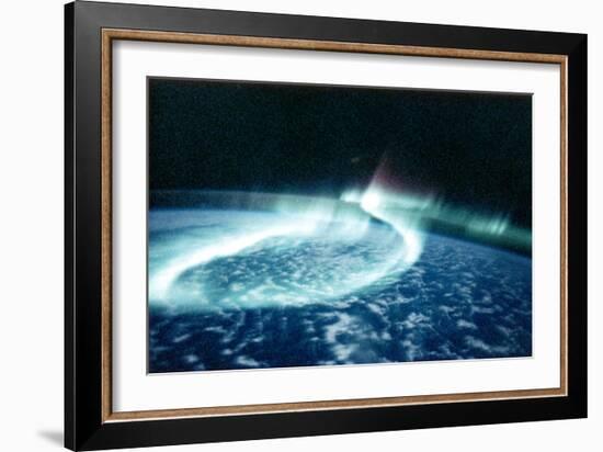 Aurora Borealis (Northern Light) Viewed from Space-null-Framed Photographic Print