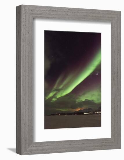 Aurora Borealis (Northern Lights), Abisko, Lapland, Arctic Circle, Sweden, Scandinavia, Europe-Christian Kober-Framed Photographic Print