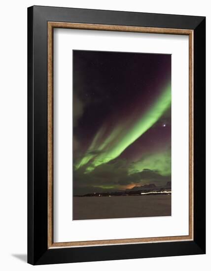 Aurora Borealis (Northern Lights), Abisko, Lapland, Arctic Circle, Sweden, Scandinavia, Europe-Christian Kober-Framed Photographic Print