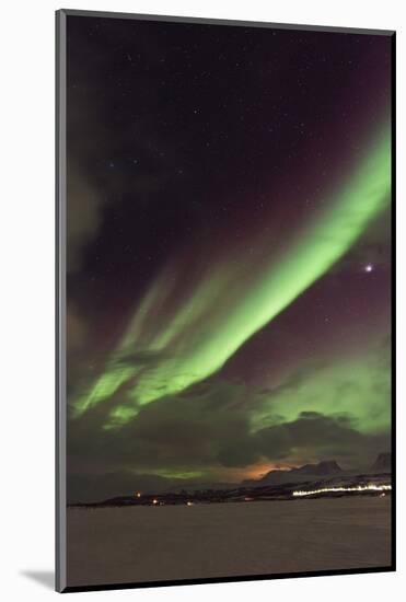 Aurora Borealis (Northern Lights), Abisko, Lapland, Arctic Circle, Sweden, Scandinavia, Europe-Christian Kober-Mounted Photographic Print