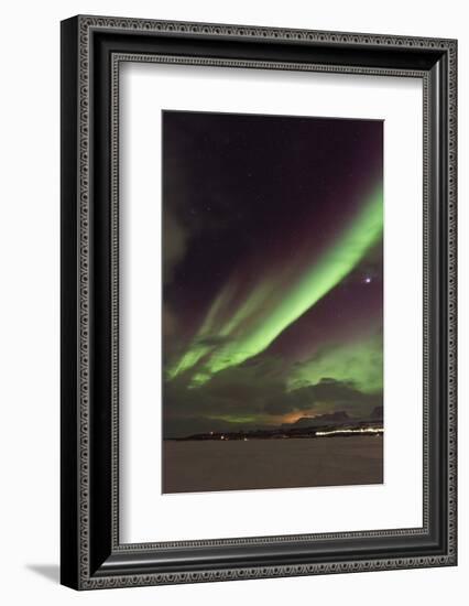 Aurora Borealis (Northern Lights), Abisko, Lapland, Arctic Circle, Sweden, Scandinavia, Europe-Christian Kober-Framed Photographic Print