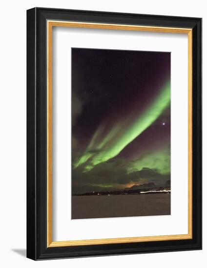 Aurora Borealis (Northern Lights), Abisko, Lapland, Arctic Circle, Sweden, Scandinavia, Europe-Christian Kober-Framed Photographic Print