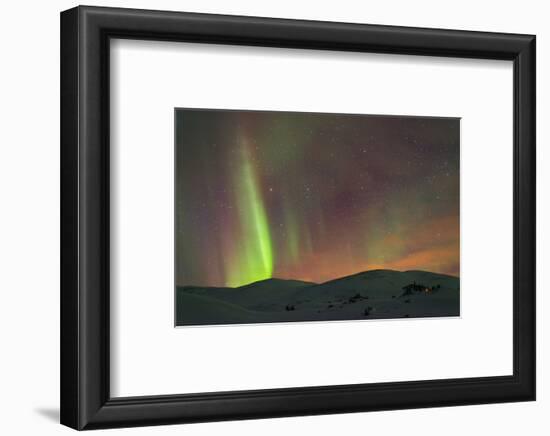 Aurora Borealis (Northern Lights) on Kungsleden (Kings Trail)-Christian Kober-Framed Photographic Print