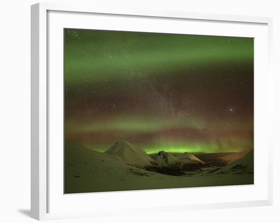 Aurora Borealis, Northern Lights, Troms Region, Norway-Gavin Hellier-Framed Photographic Print