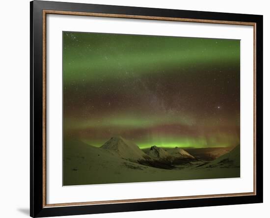 Aurora Borealis, Northern Lights, Troms Region, Norway-Gavin Hellier-Framed Photographic Print