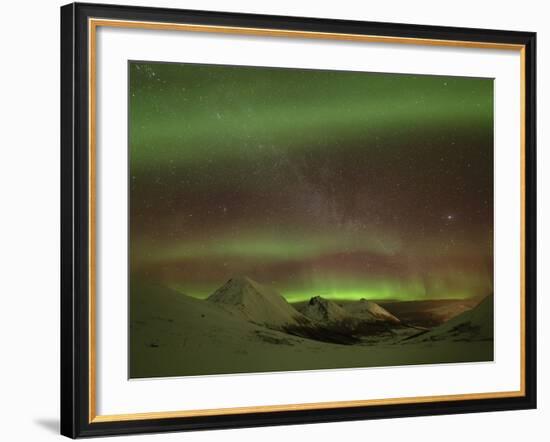 Aurora Borealis, Northern Lights, Troms Region, Norway-Gavin Hellier-Framed Photographic Print