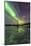 Aurora Borealis on the Frozen Lagoon of Jaegervatnet, Stortind, Lyngen Alps, Troms, Lapland, Norway-Roberto Moiola-Mounted Photographic Print