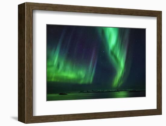 Aurora Borealis or Northern Lights, Iceland-Arctic-Images-Framed Photographic Print