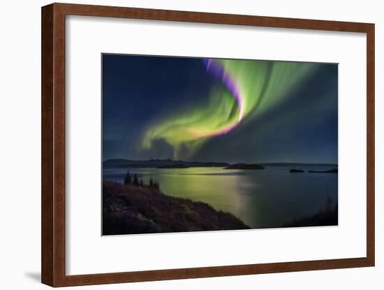 Aurora Borealis or Northern Lights, Iceland-Arctic-Images-Framed Photographic Print