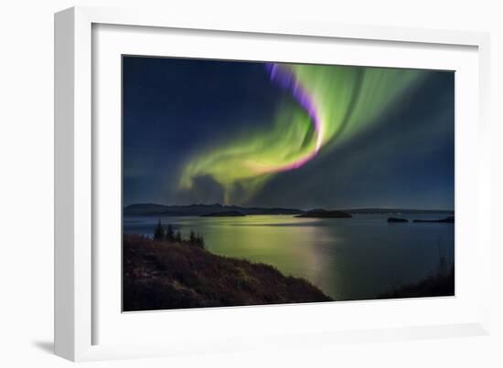 Aurora Borealis or Northern Lights, Iceland-Arctic-Images-Framed Photographic Print