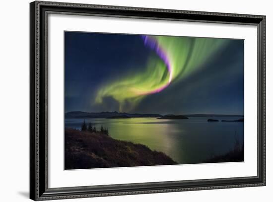 Aurora Borealis or Northern Lights, Iceland-Arctic-Images-Framed Photographic Print