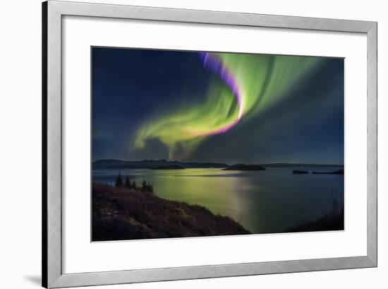 Aurora Borealis or Northern Lights, Iceland-Arctic-Images-Framed Photographic Print