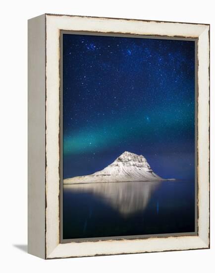 Aurora Borealis or Northern Lights in Iceland-Arctic-Images-Framed Premier Image Canvas