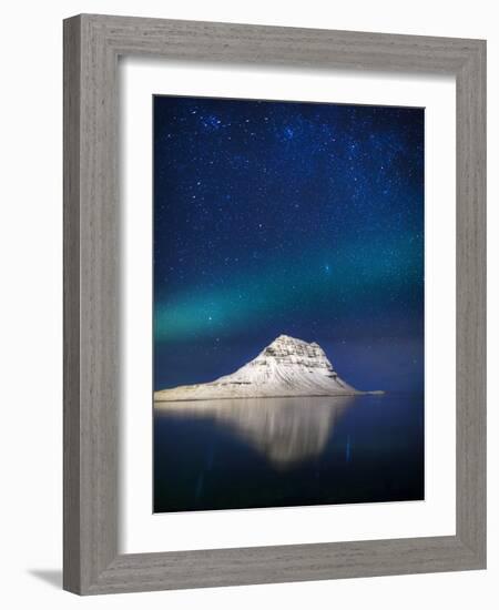 Aurora Borealis or Northern Lights in Iceland-Arctic-Images-Framed Photographic Print