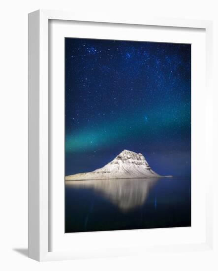 Aurora Borealis or Northern Lights in Iceland-Arctic-Images-Framed Photographic Print