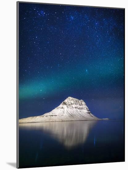 Aurora Borealis or Northern Lights in Iceland-Arctic-Images-Mounted Photographic Print