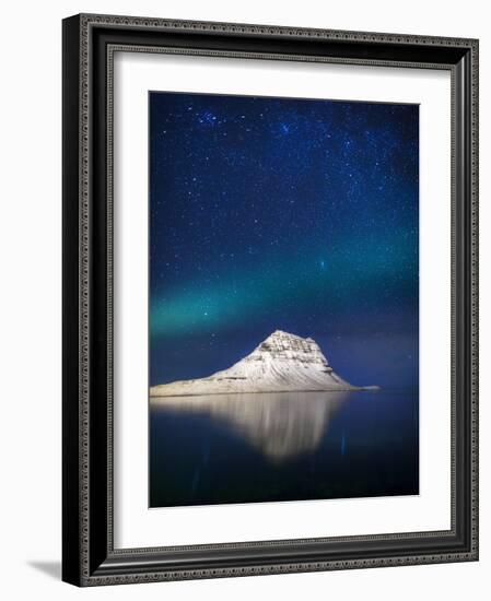 Aurora Borealis or Northern Lights in Iceland-Arctic-Images-Framed Photographic Print