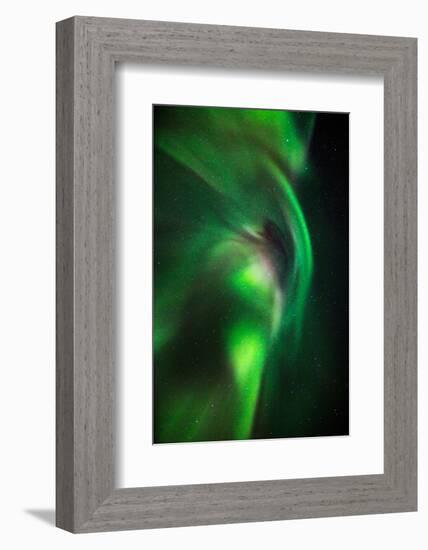 Aurora Borealis or Northern Lights, Lapland,Sweden-null-Framed Photographic Print