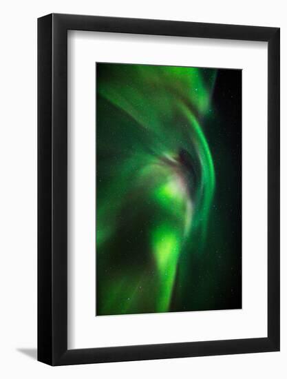Aurora Borealis or Northern Lights, Lapland,Sweden-null-Framed Photographic Print