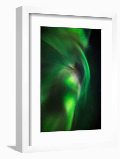 Aurora Borealis or Northern Lights, Lapland,Sweden-null-Framed Photographic Print