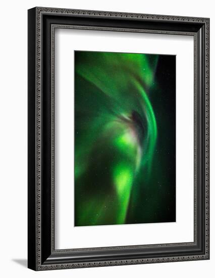 Aurora Borealis or Northern Lights, Lapland,Sweden-null-Framed Photographic Print