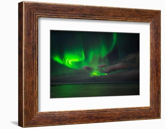 Aurora Borealis or Northern Lights, Reykjavik, Iceland-null-Framed Photographic Print