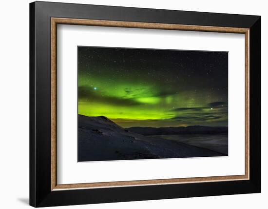 Aurora Borealis or Northern Lights Seen from the Abisko Sky Station, Abisko, Lapland, Sweden-null-Framed Photographic Print