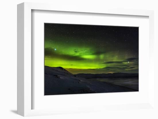 Aurora Borealis or Northern Lights Seen from the Abisko Sky Station, Abisko, Lapland, Sweden-null-Framed Photographic Print