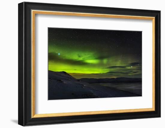 Aurora Borealis or Northern Lights Seen from the Abisko Sky Station, Abisko, Lapland, Sweden-null-Framed Photographic Print