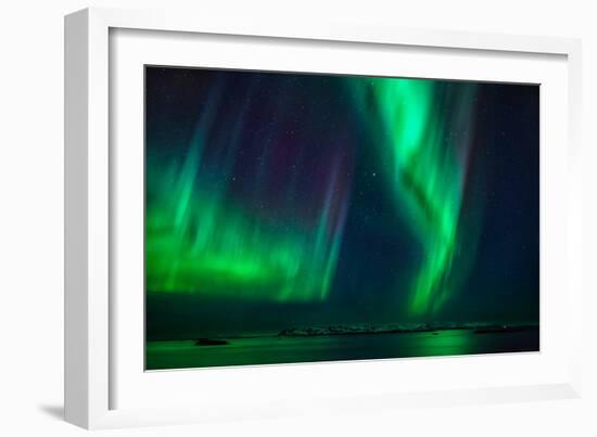 Aurora Borealis or Northern Lights, Stykkisholmur, Snaefellsnes Peninsula, Iceland-Ragnar Th Sigurdsson-Framed Photographic Print