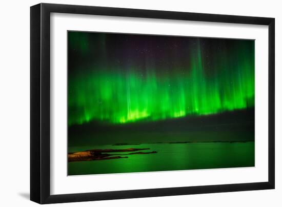 Aurora Borealis or Northern Lights, Stykkisholmur, Snaefellsnes Peninsula, Iceland-Ragnar Th Sigurdsson-Framed Photographic Print