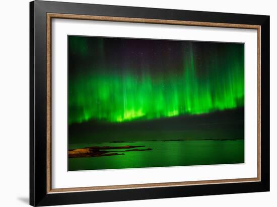 Aurora Borealis or Northern Lights, Stykkisholmur, Snaefellsnes Peninsula, Iceland-Ragnar Th Sigurdsson-Framed Photographic Print