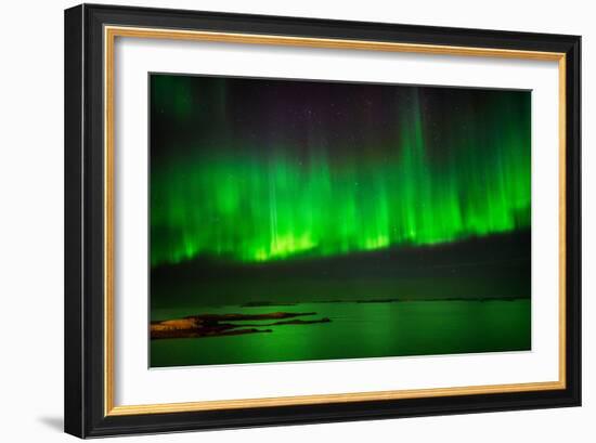 Aurora Borealis or Northern Lights, Stykkisholmur, Snaefellsnes Peninsula, Iceland-Ragnar Th Sigurdsson-Framed Photographic Print