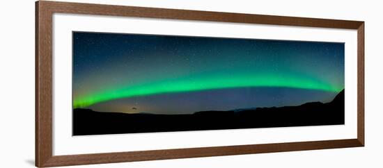 Aurora Borealis or Northern Lights, Vik I Myrdal, Iceland-null-Framed Photographic Print