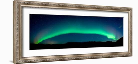 Aurora Borealis or Northern Lights, Vik I Myrdal, Iceland-null-Framed Photographic Print