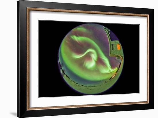 Aurora Borealis over Churchill, Manitoba, Canada-Stocktrek Images-Framed Photographic Print