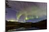 Aurora Borealis over Hidden Lake, Yukon, Canada-null-Mounted Photographic Print
