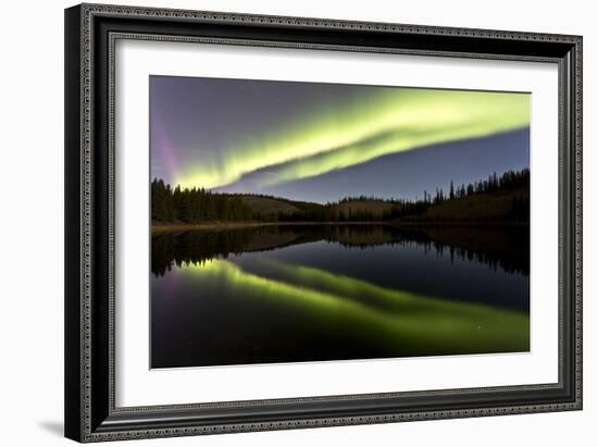 Aurora Borealis over Hidden Lake, Yukon, Canada-null-Framed Photographic Print