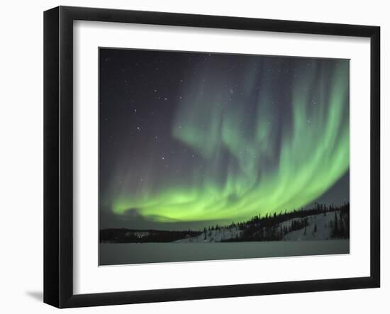 Aurora Borealis Over Prosperous Lake, Canada-Stocktrek Images-Framed Photographic Print